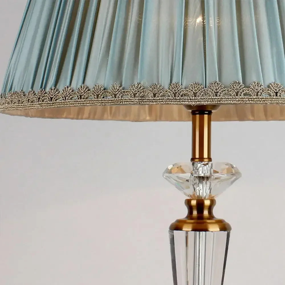 Afralia™ Crystal Floor Lamp - European Retro Living Room & Bedroom Stand Light