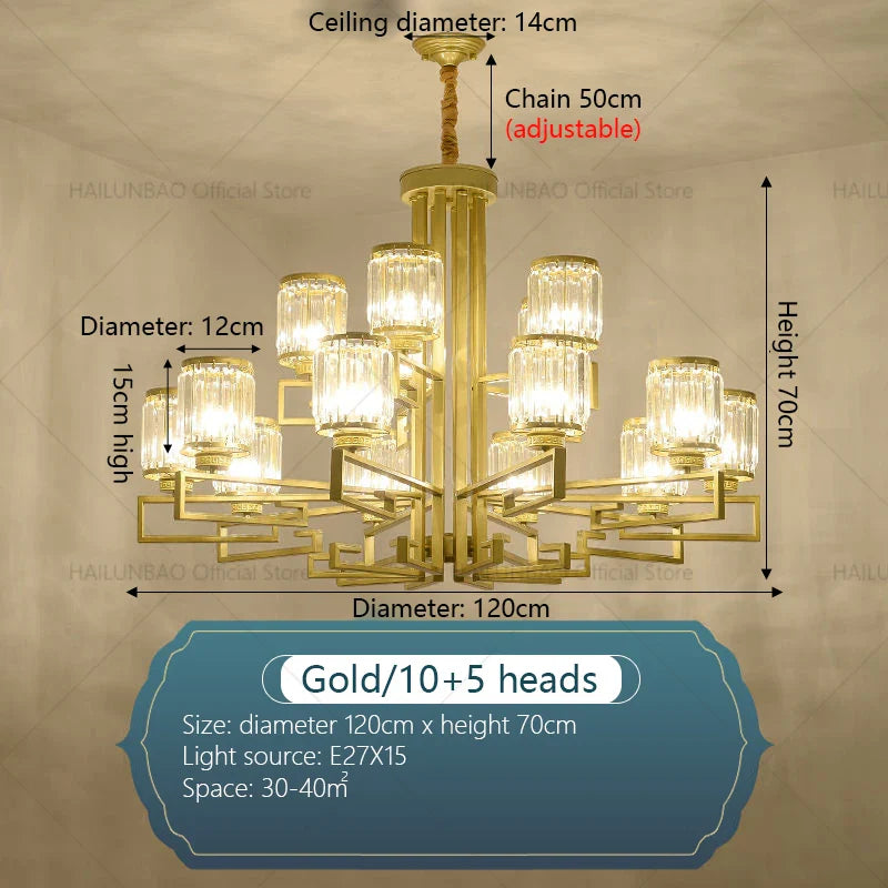 Afralia™ Crystal Chandelier: Modern Luxury Main Light for Livingroom, Hall, and Restaurant