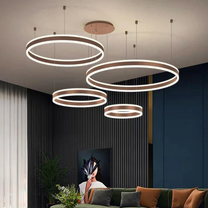 Afralia™ Modern Ceiling Chandeliers Hanging Light Fixture for Dining and Living Room Enhance Indoor Lighting