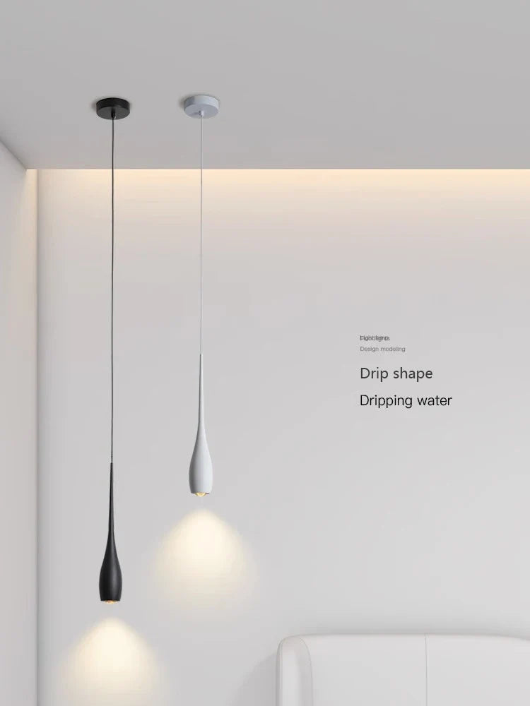 Afralia™ Long Tube LED Pendant Light for Bedside, Dining Room, Bar - Modern Minimalist Design