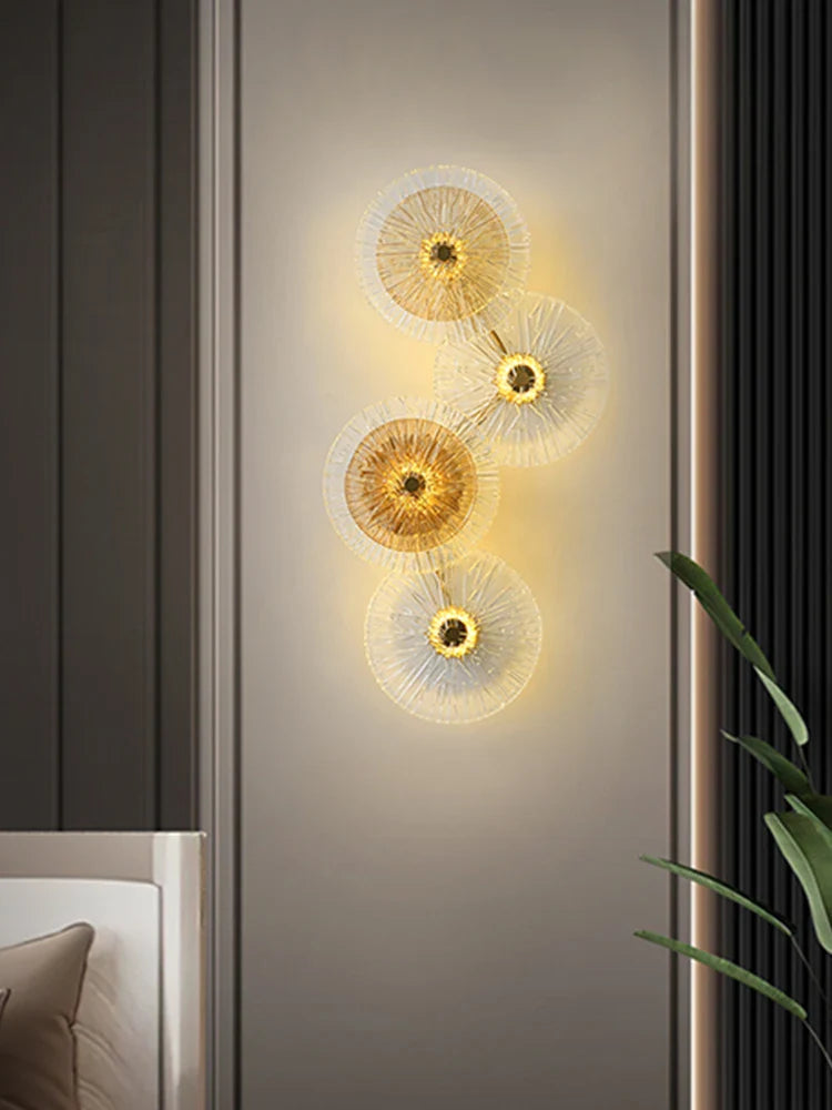 Afralia™ Modern Round LED Wall Lamp Luxury Design Indoor Lighting Fixture