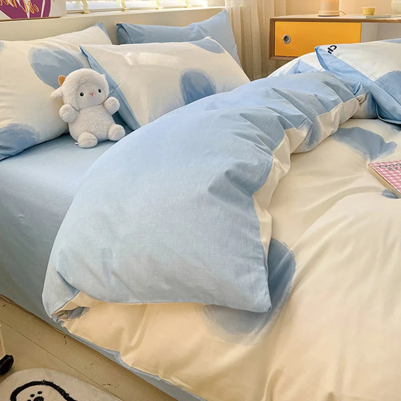 Afralia™ Geometric Print 100% Cotton Bedding Set for All Seasons