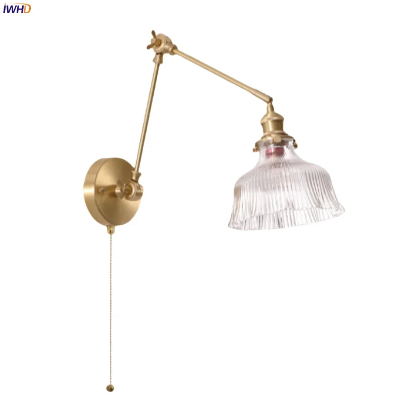 Afralia™ Glass LED Wall Lamp for Living Room Bedroom Mirror Bathroom - Nordic Minimalism