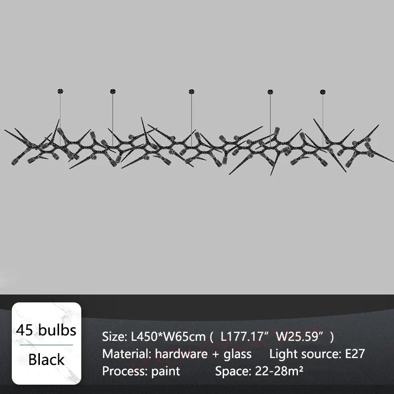 Afralia™ Modern Vintage Black LED Pendant Lamp for Restaurant, Hotel, and Living Room