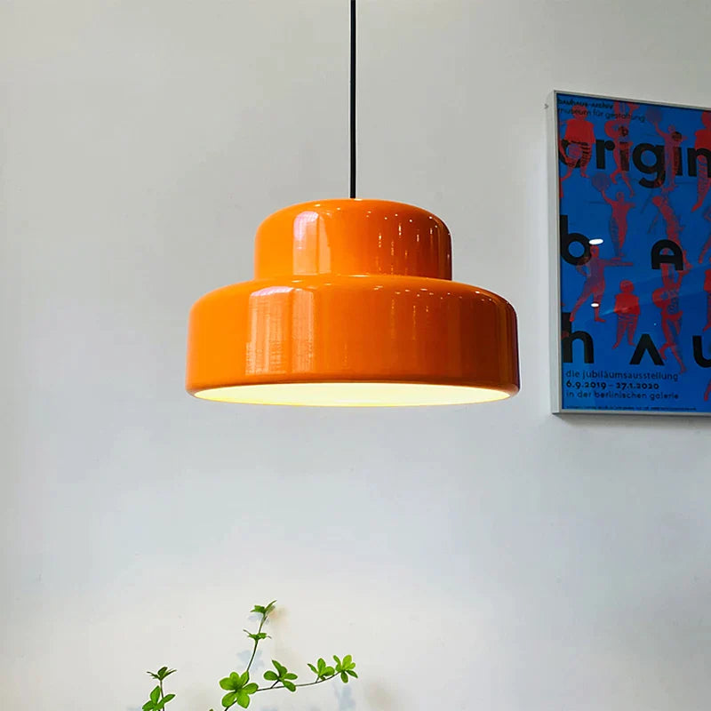 Afralia™ Nordic Antique Orange Restaurant Pendant Light | Bauhaus Japanese Table Lamp