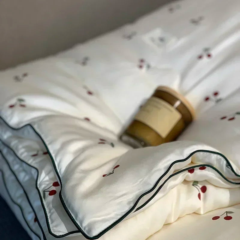 Afralia™ Cooling Quilt: Soft Silky Single Double Bed Blanket for Summer & Autumn