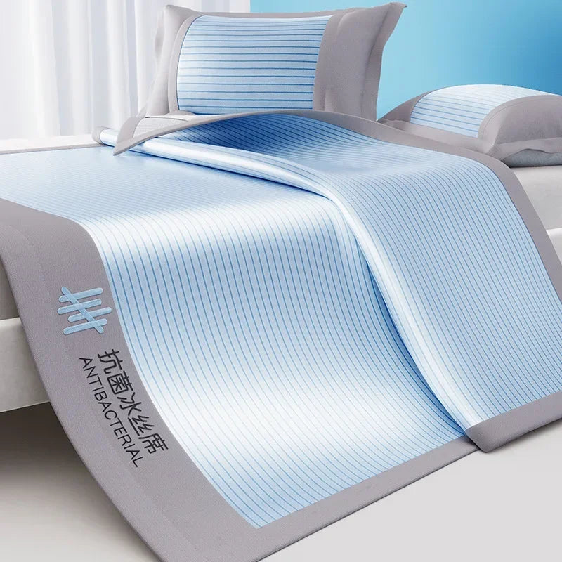 Afralia™ Silky Touch Antibacterial Cooling Mattress Sleeping Mat in Solid Color for Bedding