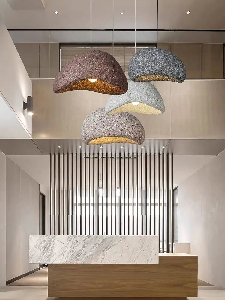 Afralia™ Japanese Wabi Sabi LED Pendant Lamp Modern Simple Living Room Bedroom Chandelier