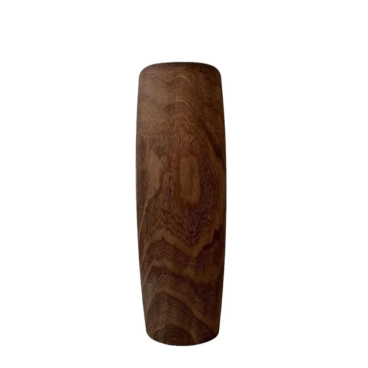 Afralia™ Vintage Floor-to-Floor Vase with Dried Flowers, Wood Crafts for Decoration