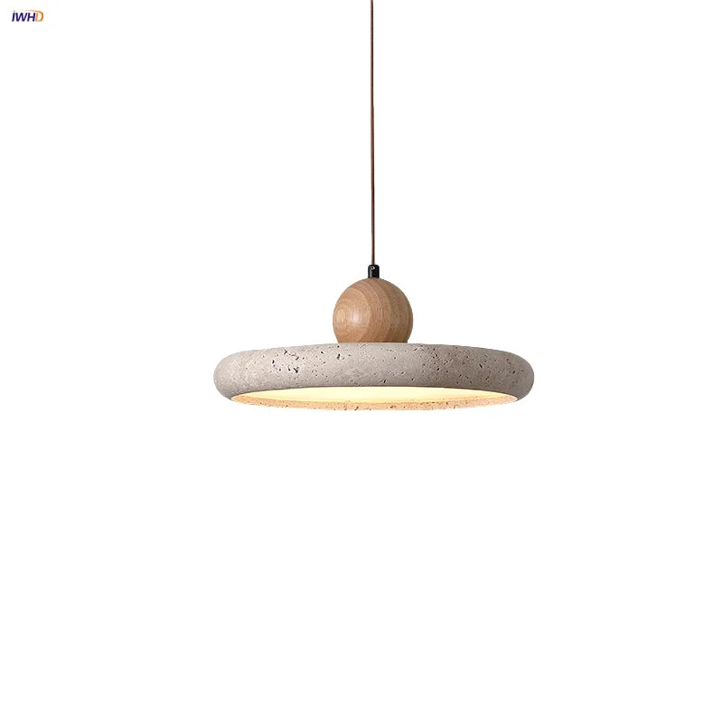 Afralia™ LED Wood Pendant Lamp Dining Living Room Adjustable Light Fixture