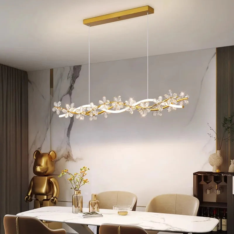 Afralia™ Modern LED Pendant Chandeliers for Home Decor & Dining Room Lighting