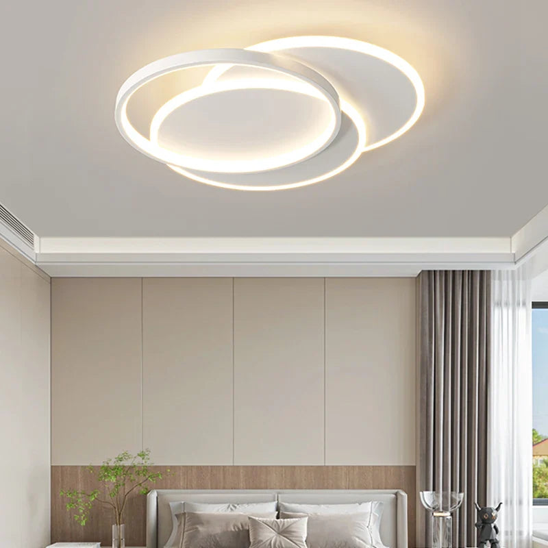 Afralia™ Modern LED Ceiling Chandelier for Living Room & Bedroom Lighting