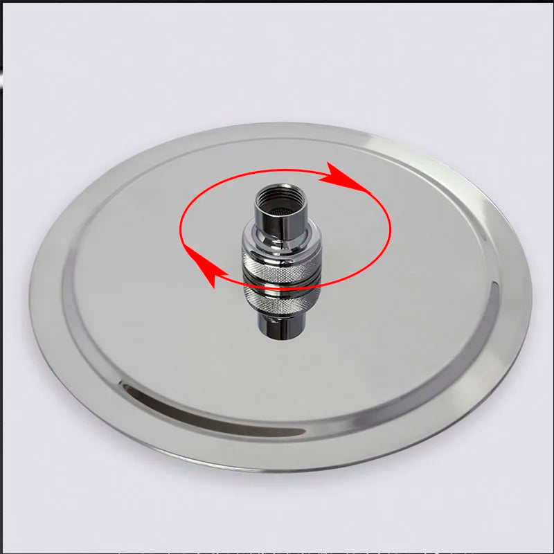 Afralia™ Stainless Steel Rainwater Shower Head for Bathroom with Round and Square Top Spray