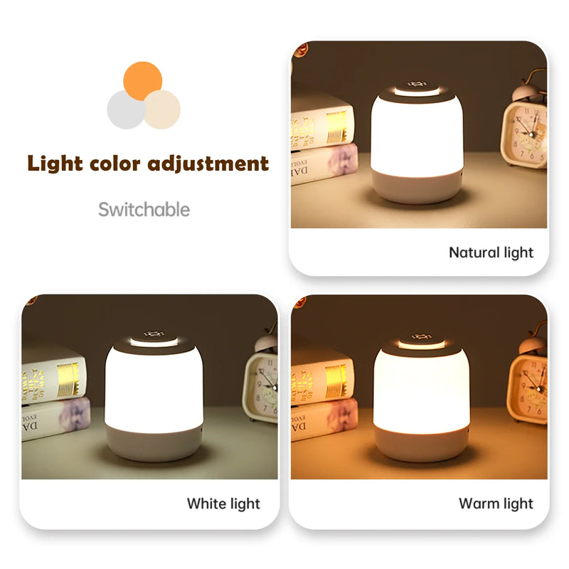 Afralia™ LED Touch Night Light Baby Sleeping Lamp with 3-Color Dimming