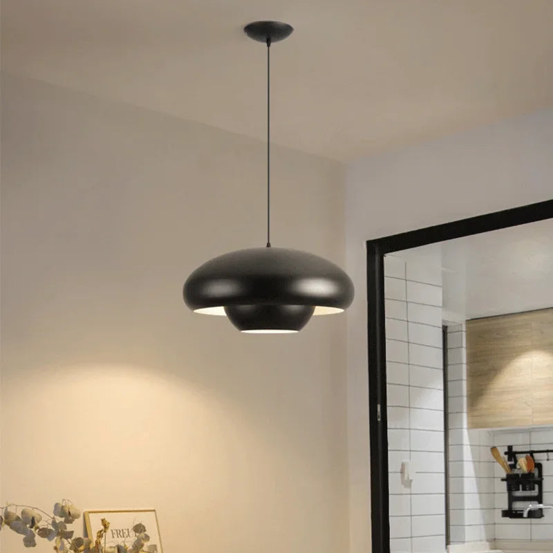 Afralia™ Mushroom Pendant Lights: Nordic Minimalist Chandeliers for Dining Room & Bar