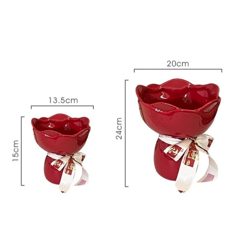 Afralia™ Floral Accessories Vase Bouquet Terrarium Home Decoration Pot Bouquet