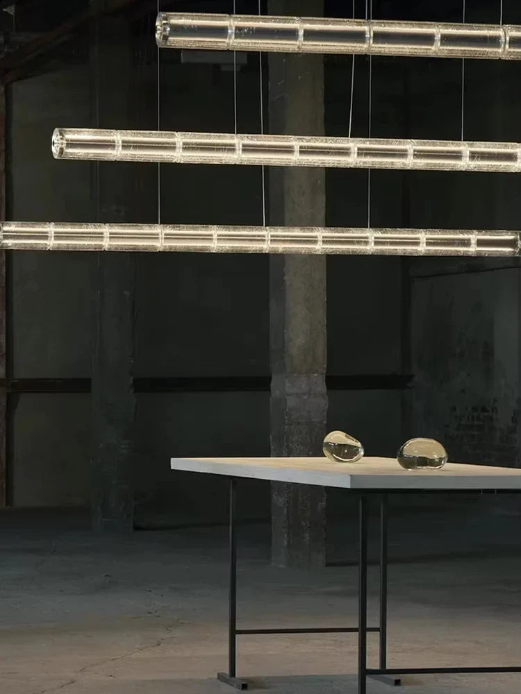 Afralia™ Crystal Glass LED Chandelier Pendant Lighting for High-end Dining Room