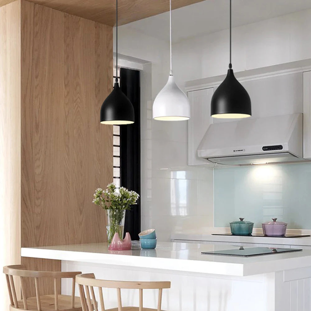 Afralia™ Colorful Nordic Pendant Light for Living Room Kitchen Restaurant Lighting