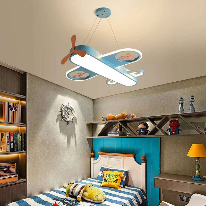 Afralia™ Nordic Children's LED Chandelier for Bedroom and Living Room