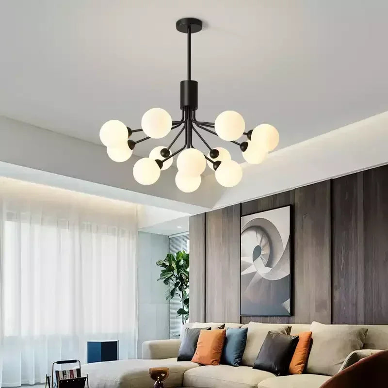 Afralia™ Nordic Magic Glass Ball Chandelier: Luxury Pendant Light for Living Room, Bedroom, Kitchen