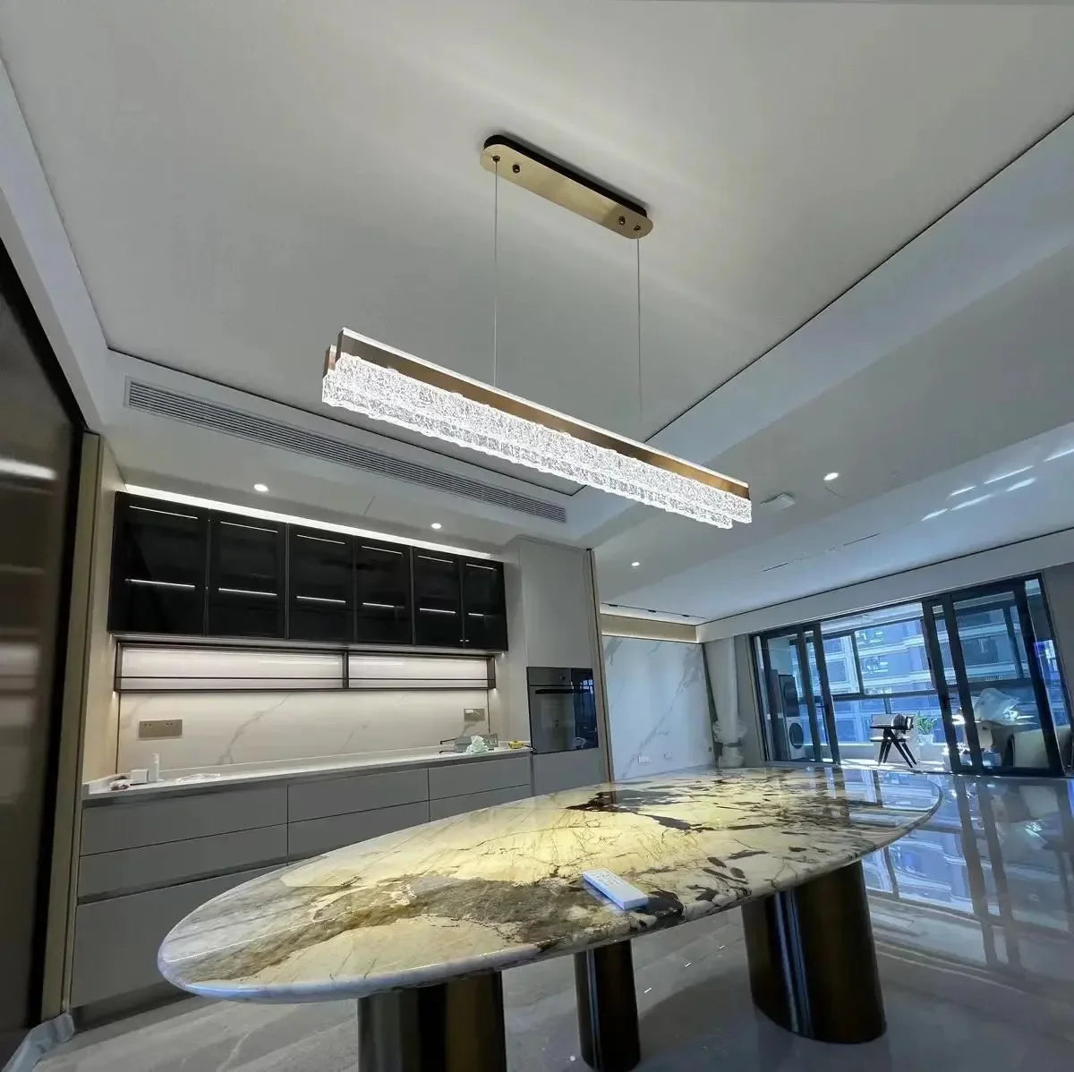 Afralia™ Water Ripple Pendant Light: Luxury Modern LED Lighting for Restaurant, Bar, and Island