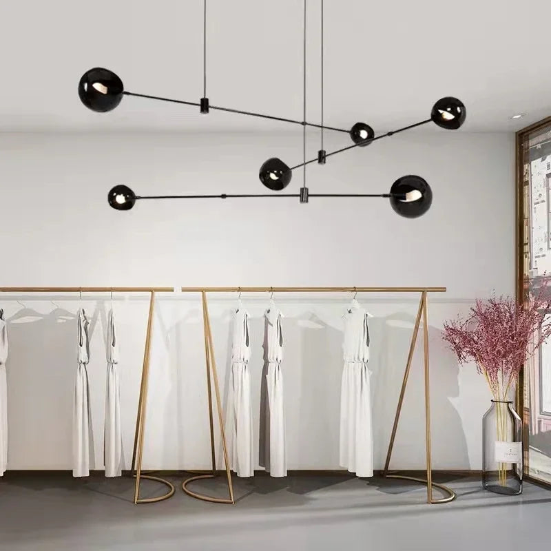 Afralia™ LED Chandelier: Modern Designer Pendant Lights for Living, Dining Room, Kitchen.