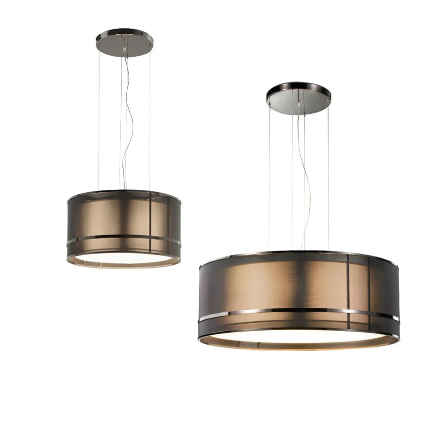 Afralia™ Designer Fabric Ceiling Pendant Light | Luxury Round Hanging Lamp