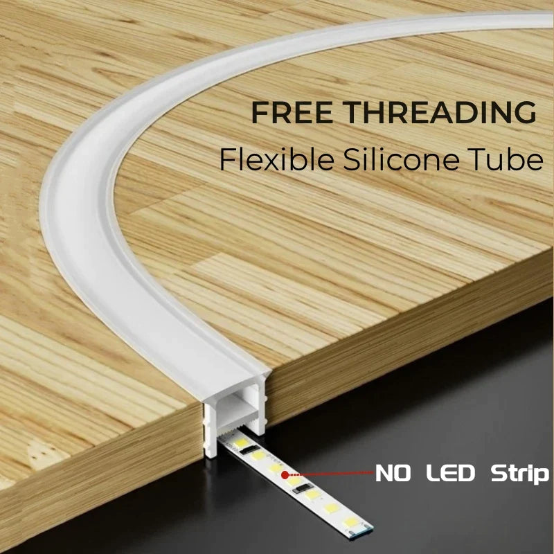 Afralia™ Neon Rope Tube Channel for WS2811 WS2812B RGB Strip Light