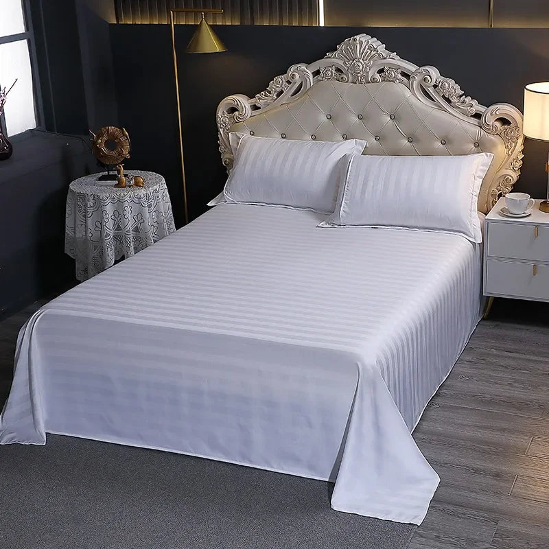 Afralia™ Solid Color Hotel Homestay Bedding Set - Wrinkle-free & Durable