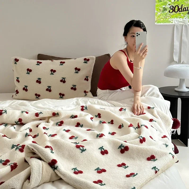 Afralia™ Cozy Sheep Rollie Loop Fleece Blanket for Winter - Premium Warmth and Comfort