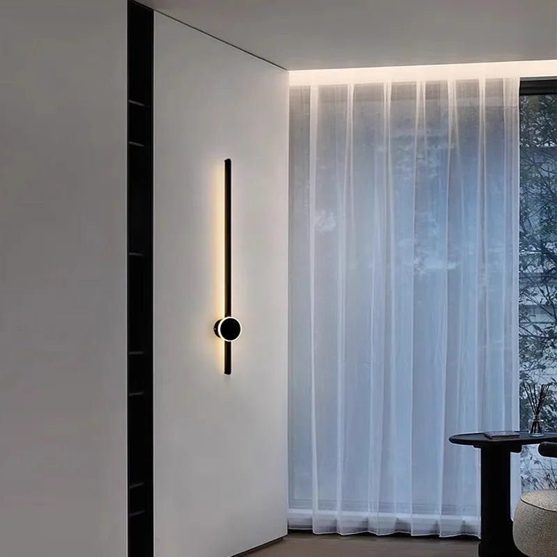 Afralia™ Minimalist LED Wall Lamp for Living Room TV Background Sofa Bedroom