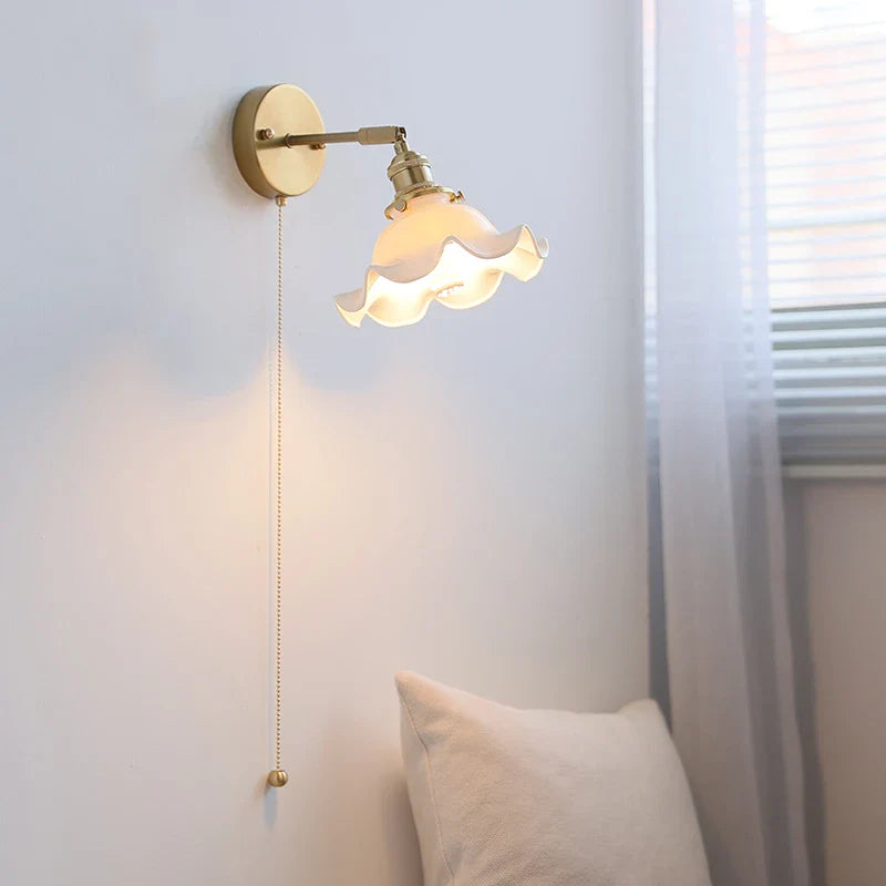 Afralia™ Ceramic LED Wall Light for Home Indoor Decor Bedroom Bathroom Mirror