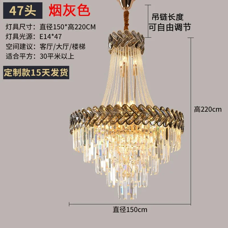 Afralia™ Modern Simple Villa Stair Lamp High-rise Building Light Luxury