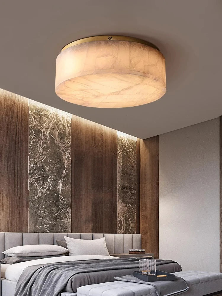 Afralia™ Spanish Mica Ceiling Light for Elegant Dining Room Decor