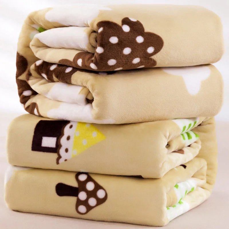 Afralia™ Velvet Shawl Blanket for Spring Autumn, Soft Flannel Bedspreads for Adults