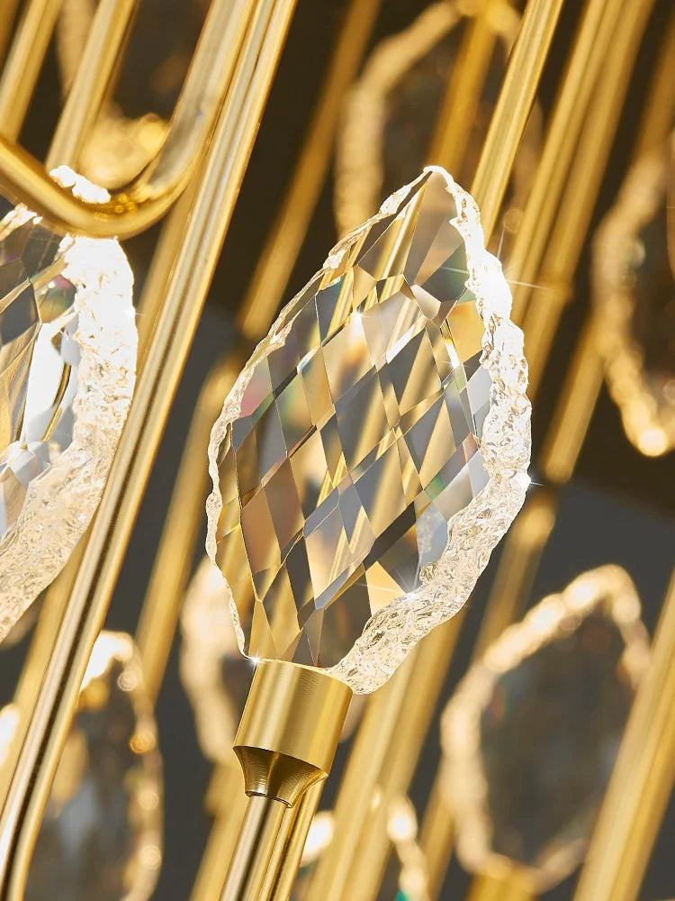 Afralia™ Crystal Luxury Pendant Light for Living Room and Bedroom