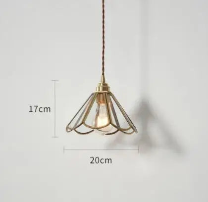 Afralia™ Blue Glass Pendant Lights for Bedroom Dinning Living Room