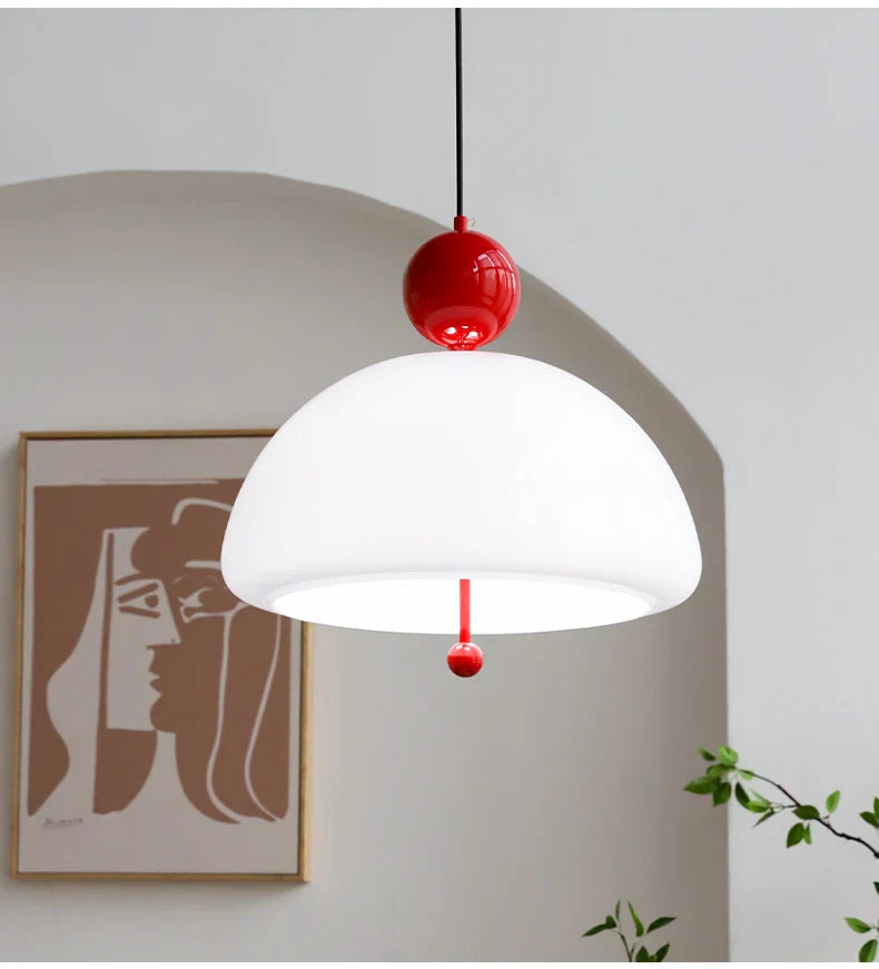 Afralia™ Modern Bauhaus Glass Pendant Lamp for Restaurant, Bedroom, Study and Coffee Shop