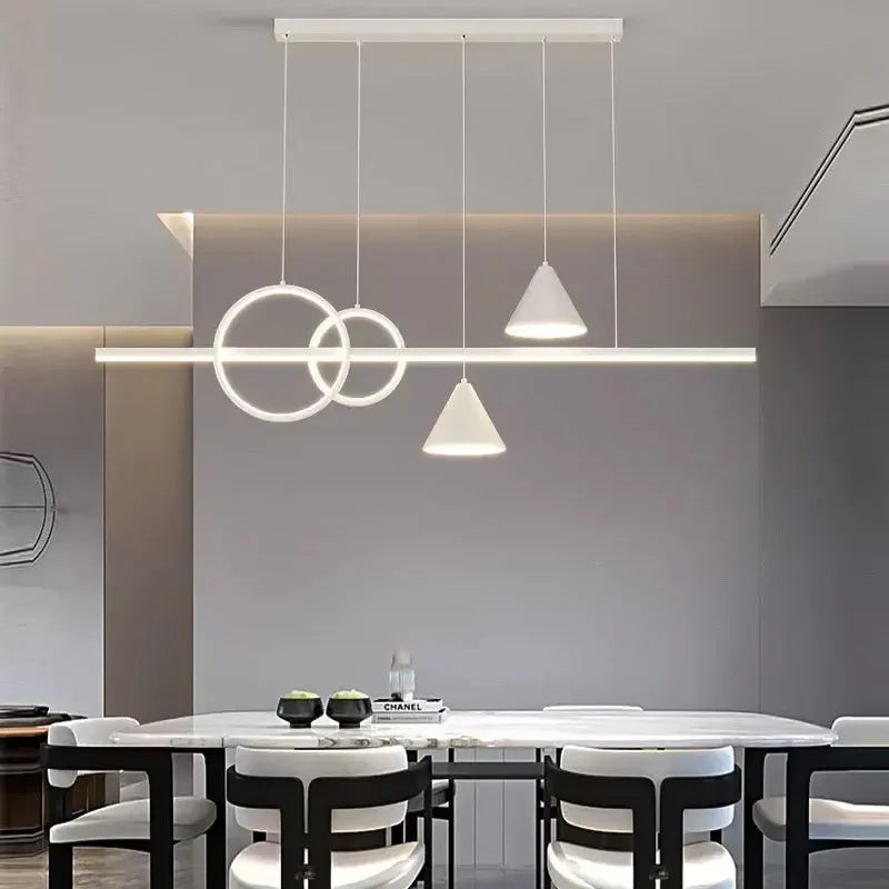 Afralia™ LED Pendant Light: Modern Minimalist Chandelier for Dining Room, Living Room, Kitchen, Bedroom