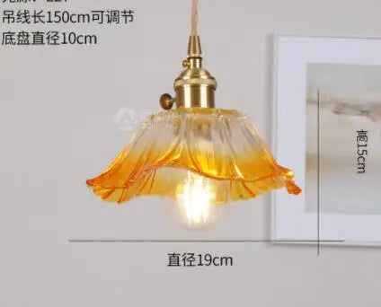 Afralia™ Blue Glass Pendant Lights for Bedroom Dinning Living Room