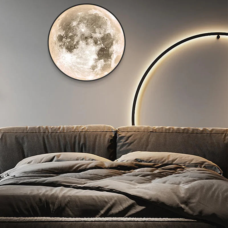 Afralia™ MoonGlow LED Wall Light for Bedroom & Living Room Decor