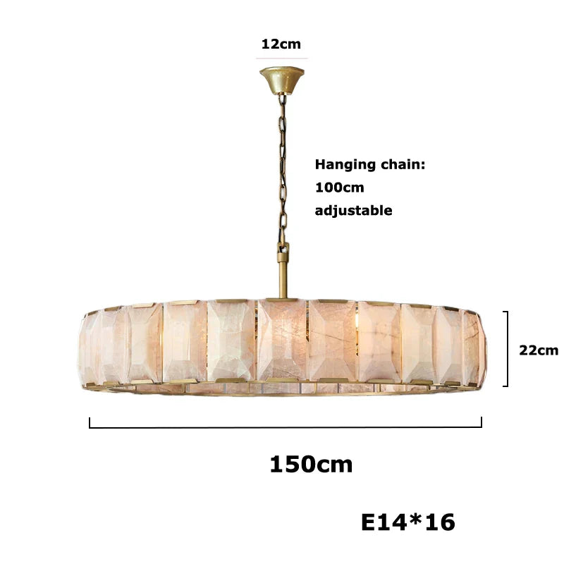 Afralia™ Retro American LED Crystal Chandelier Lighting for Living Room