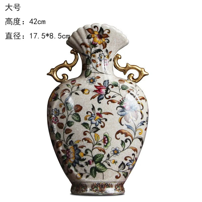 Afralia™ European Style Ceramic Vase Ornaments for Elegant Home Decor