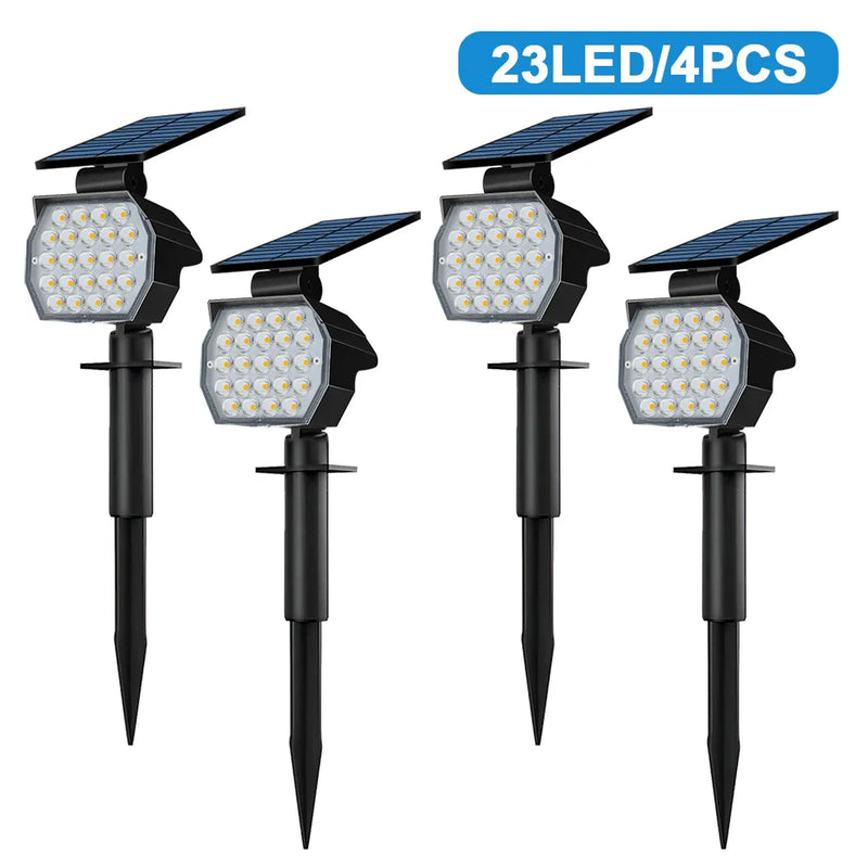 Afralia™ Solar Landscape Spotlights | Adjustable Waterproof Outdoor Solar Lights