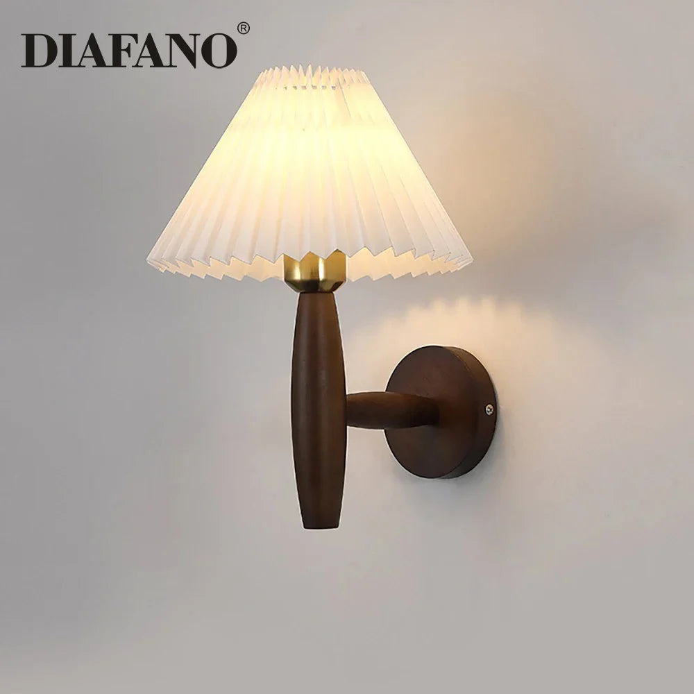 Afralia™ Modern Wood Wall Lamp LED Light Fixture for Home Decor