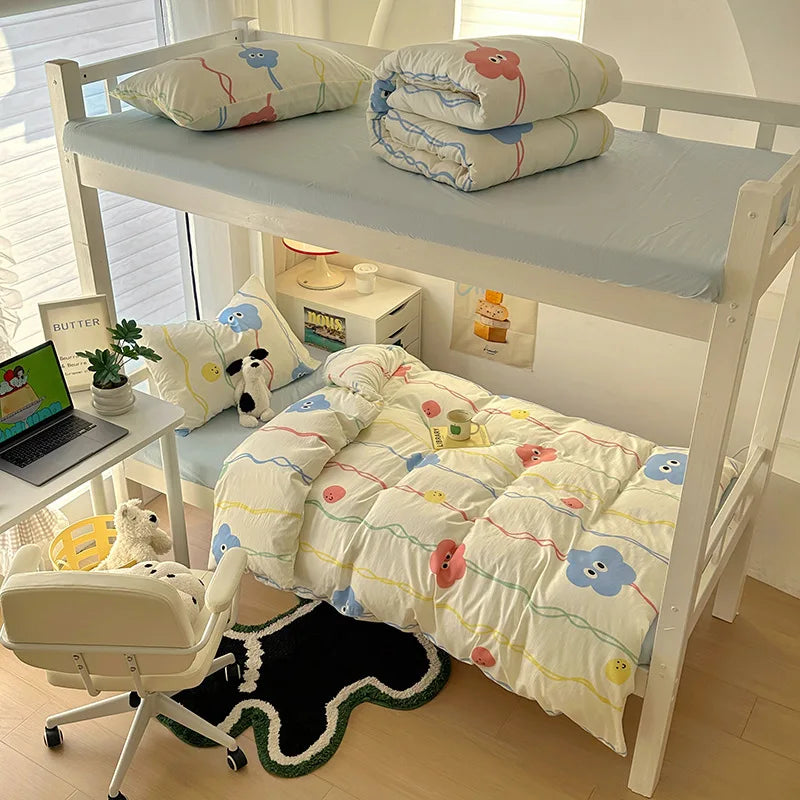 Afralia™ Cartoon Style Cotton Printed Bedding Sets in Single/Double Size