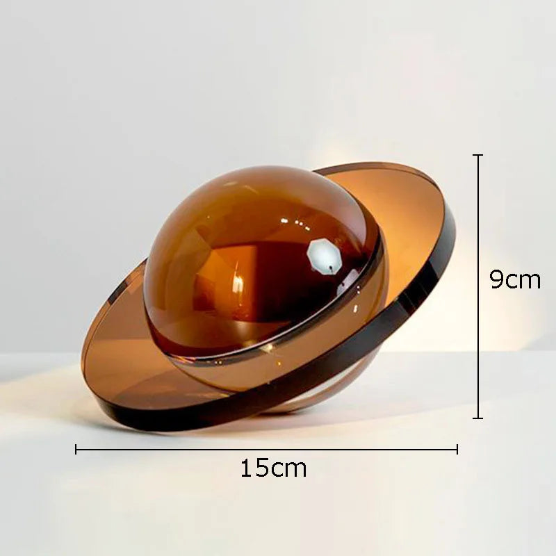 Afralia™ Crystal Planet Sculpture Ornaments: Modern Geometric Desk Decor & Crafts