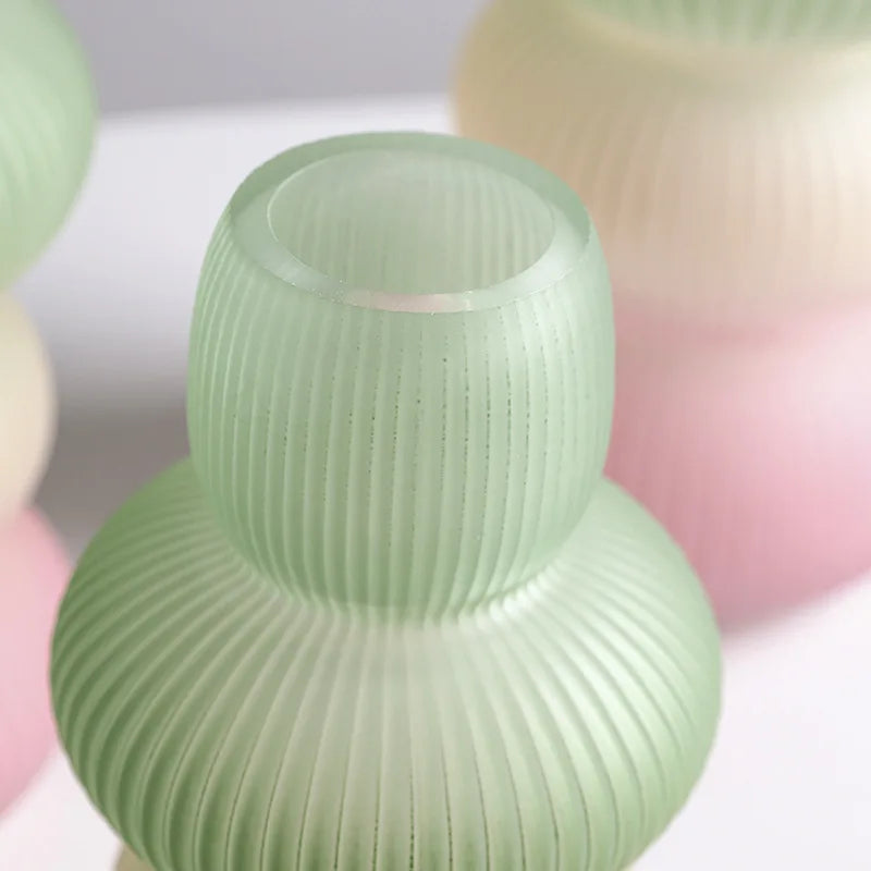 Afralia™ Glass Vase Geometric Gradient Flowerpot Terrarium Home Decoration