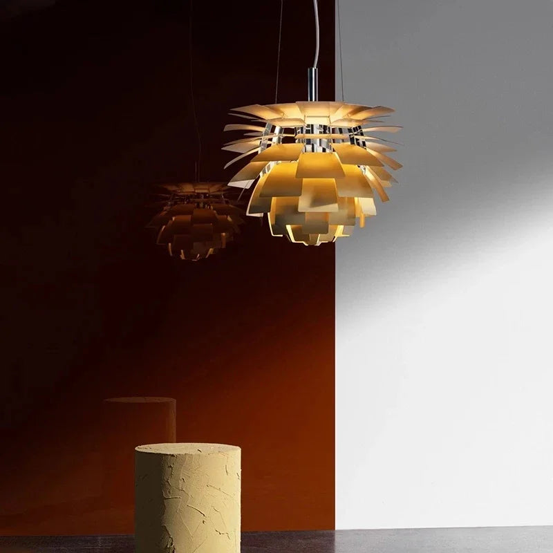 Afralia™ Pinecone LED Pendant Light for Contemporary Décor in Living Room, Bedroom & Cafe