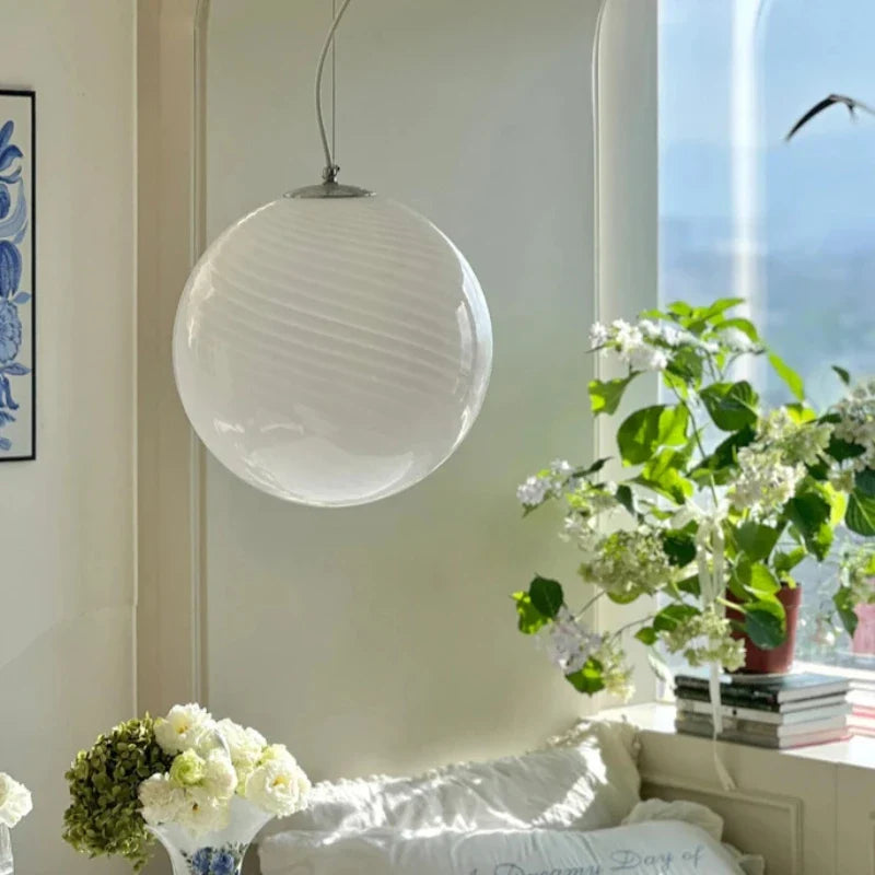 Afralia™ Nordic Lollipop Glass Pendant Light: Colorful Bubble Chandelier for Bedroom and Restaurant